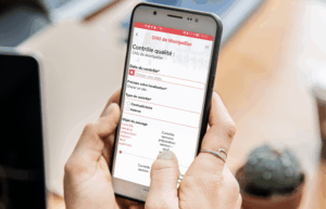 application contrôle qualité nettoyage