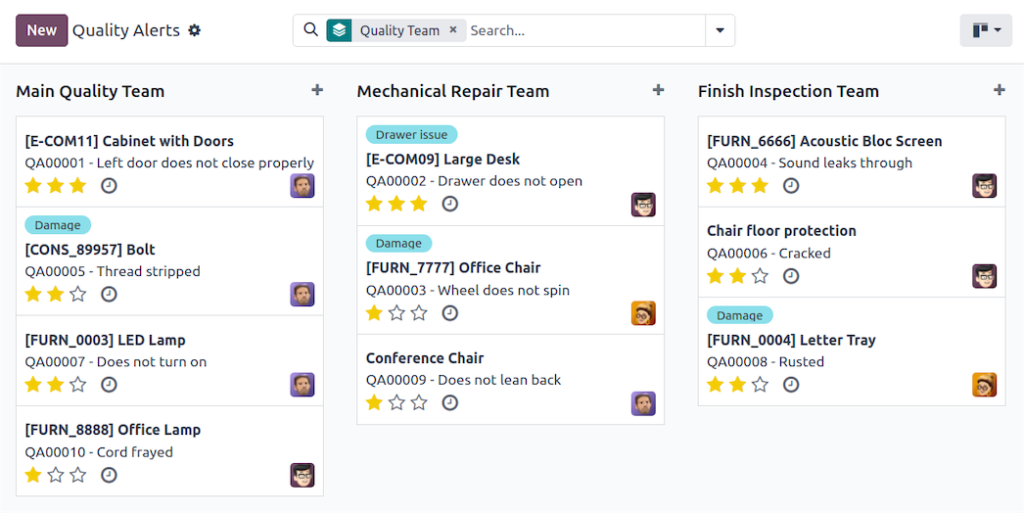 odoo qualité